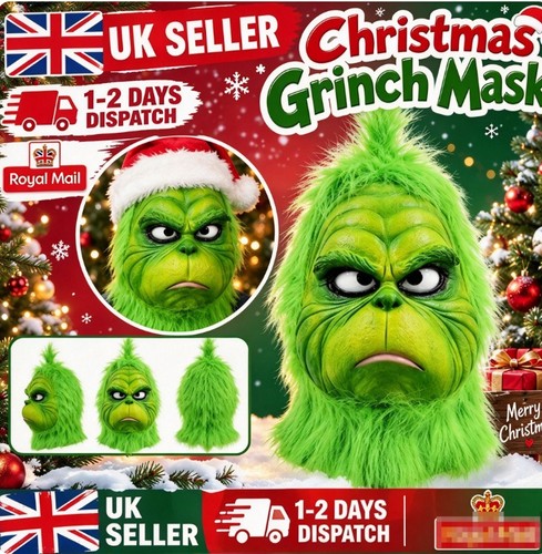 Grinch mask christmas fancy - mask,