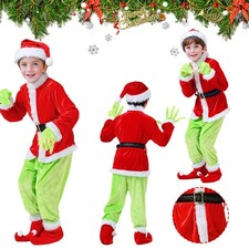 Kids Grinch Costume Green
