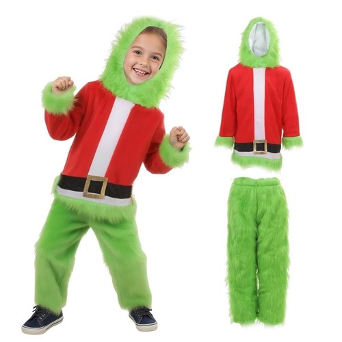 Kids grinch christmas costume - christmas,