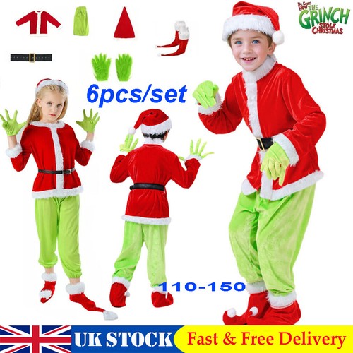 Kids grinch costume green - costume,