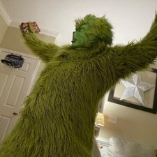 Kids Adult Xmas Green Furry