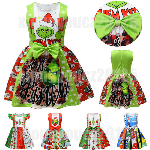 Kids girls grinch christmas - grinch,